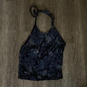 Vintage 1990s velvet halter